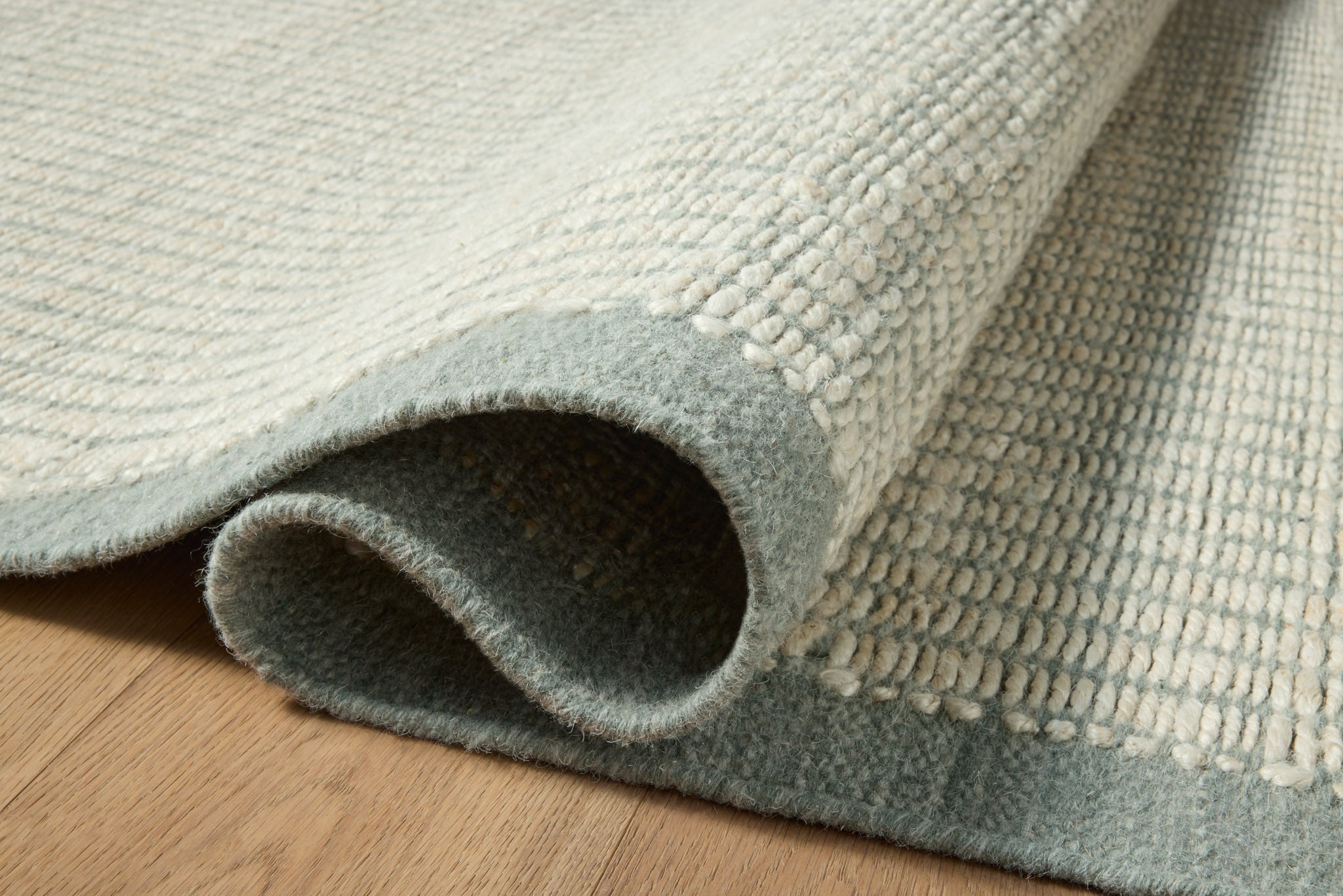 Amber Lewis x Loloi Lilah Ivory / Sky Rug White Cliff Studio Area Rugs