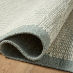 Amber Lewis x Loloi Lilah Ivory / Sky Rug White Cliff Studio Area Rugs