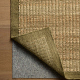 Amber Lewis x Loloi Lilah Natural / Olive Rug White Cliff Studio Area Rugs