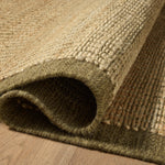 Amber Lewis x Loloi Lilah Natural / Olive Rug White Cliff Studio Area Rugs