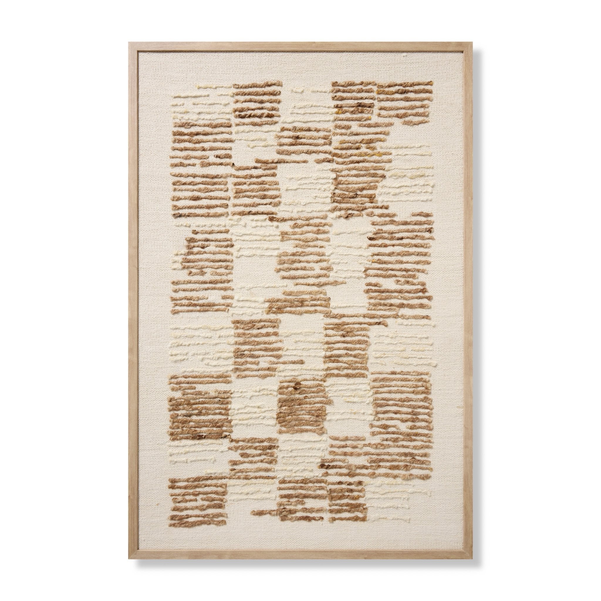 Amber Lewis x Loloi Los Alamos Brown 3' - 4" x 5' - 0" Wall Art White Cliff Studio Textile Art
