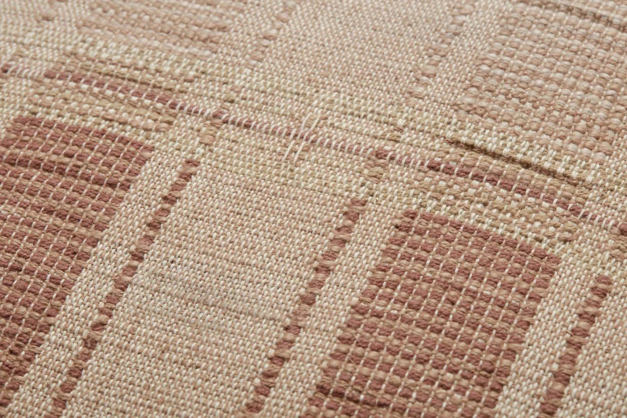 Amber Lewis x Loloi MARIN PAL0002 Natural / Rust 22'' x 22'' Cover Only Pillow
