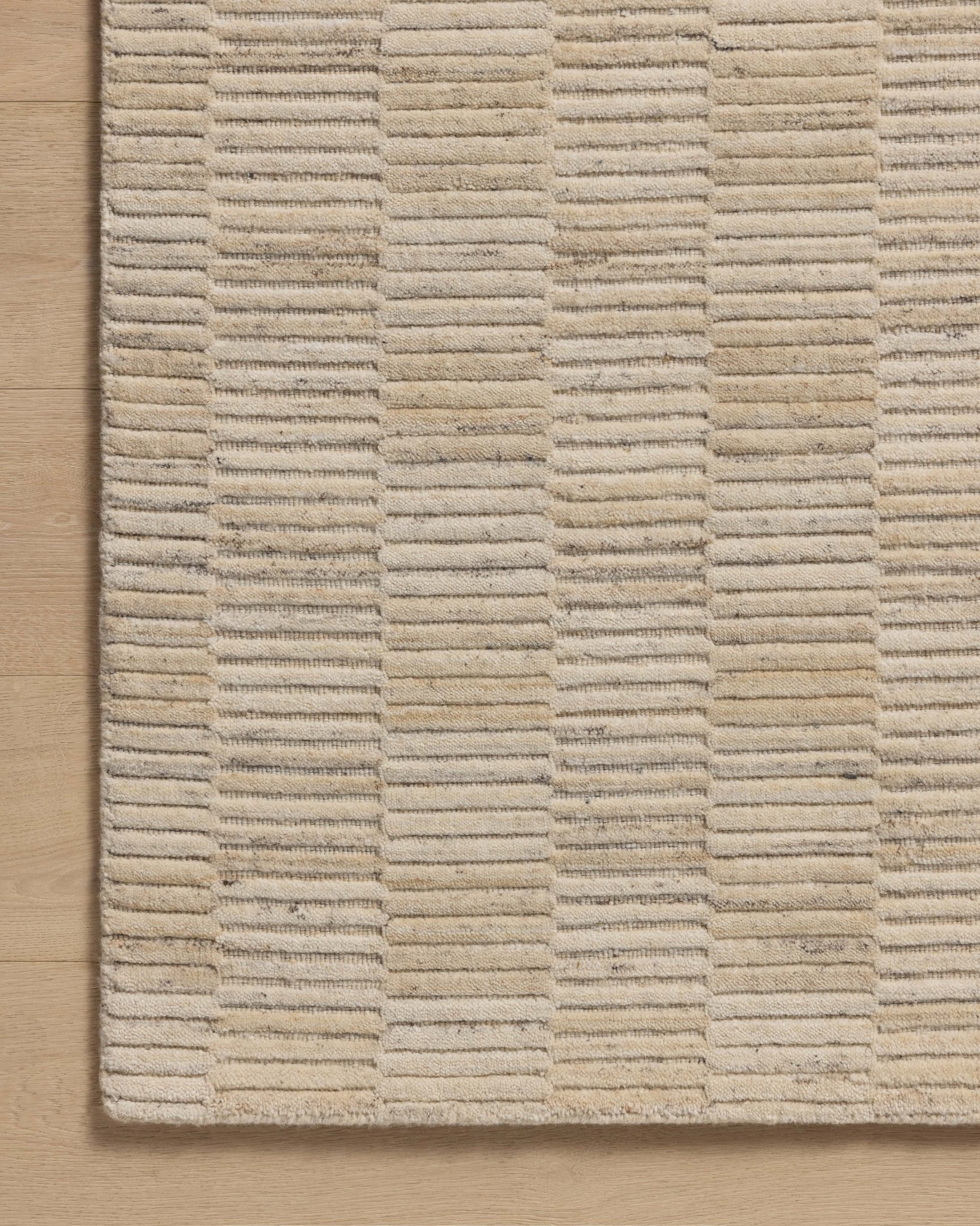 Amber Lewis x Loloi Marlowe Natural / Sand 11' - 6" x 15' Area Rug White Cliff Studio Area Rugs
