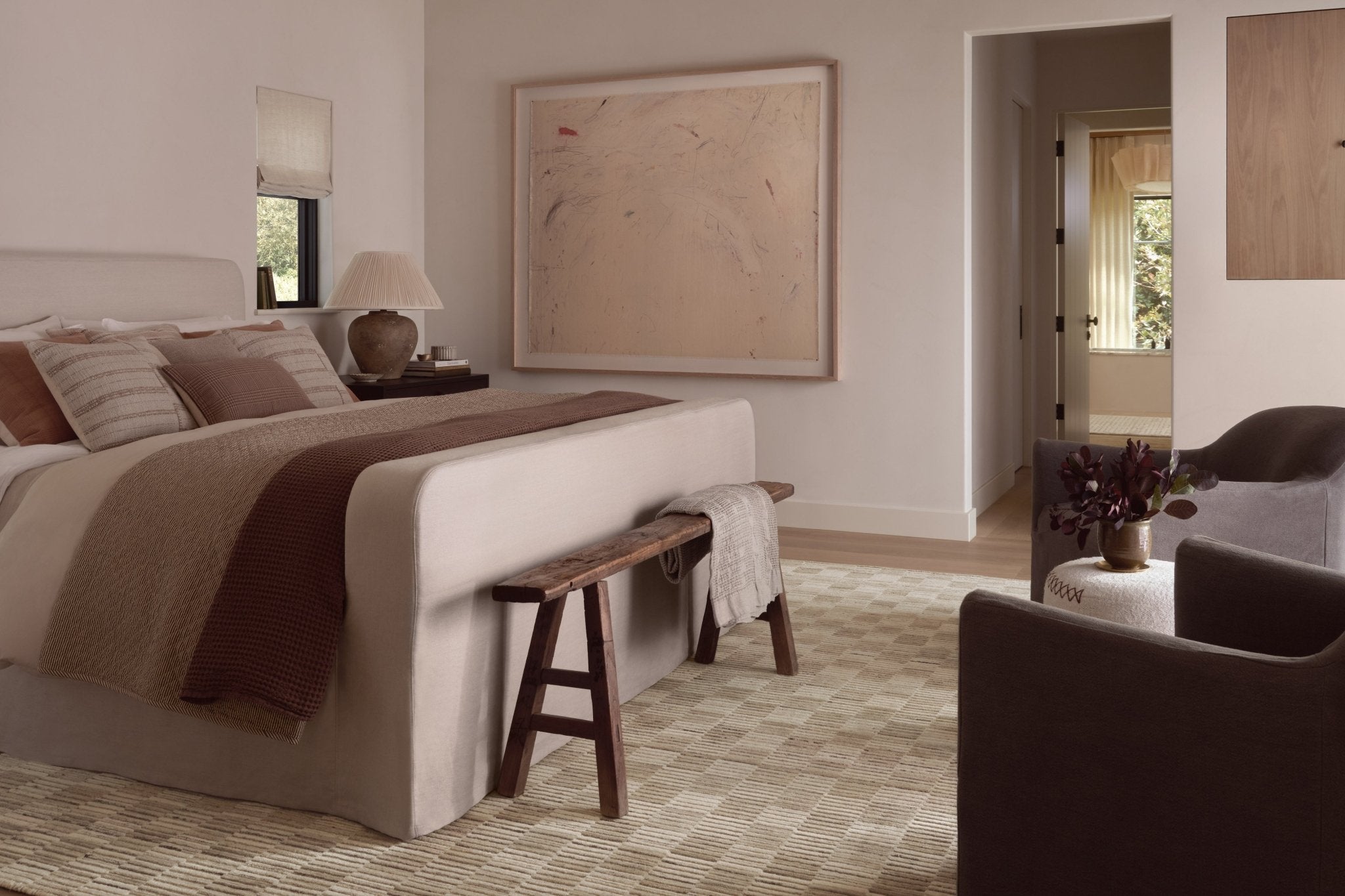 Amber Lewis x Loloi Marlowe Natural / Sand 11' - 6" x 15' Area Rug White Cliff Studio Area Rugs