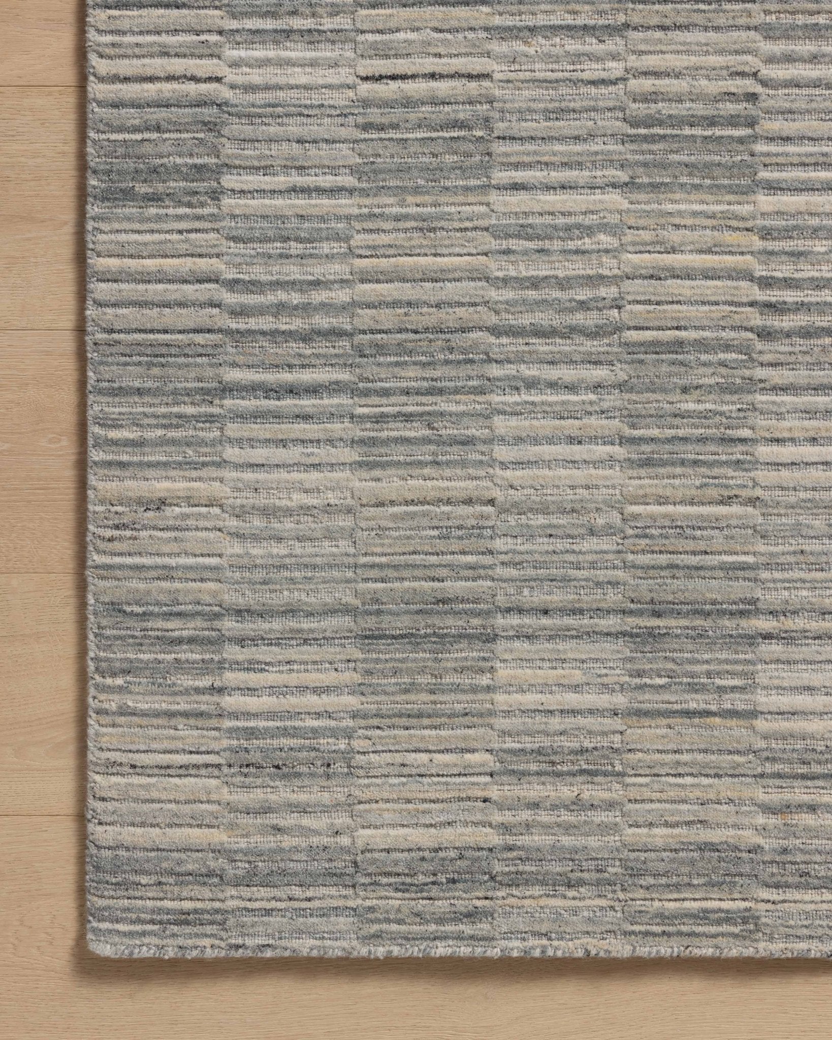 Amber Lewis x Loloi Marlowe Sky / Natural 11' - 6" x 15' Area Rug White Cliff Studio Area Rugs