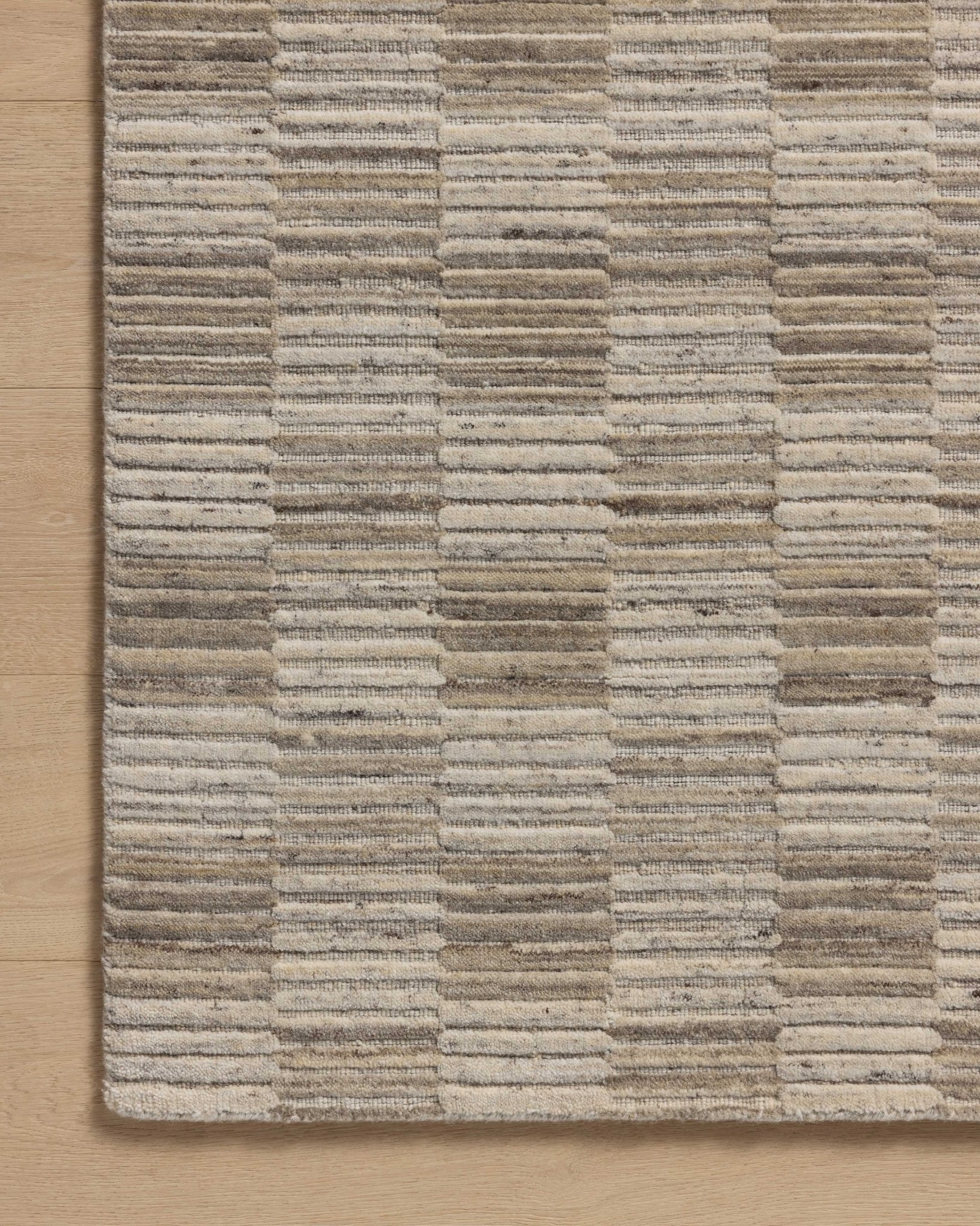 Amber Lewis x Loloi Marlowe Stone / Fog 11' - 6" x 15' Area Rug White Cliff Studio Area Rugs
