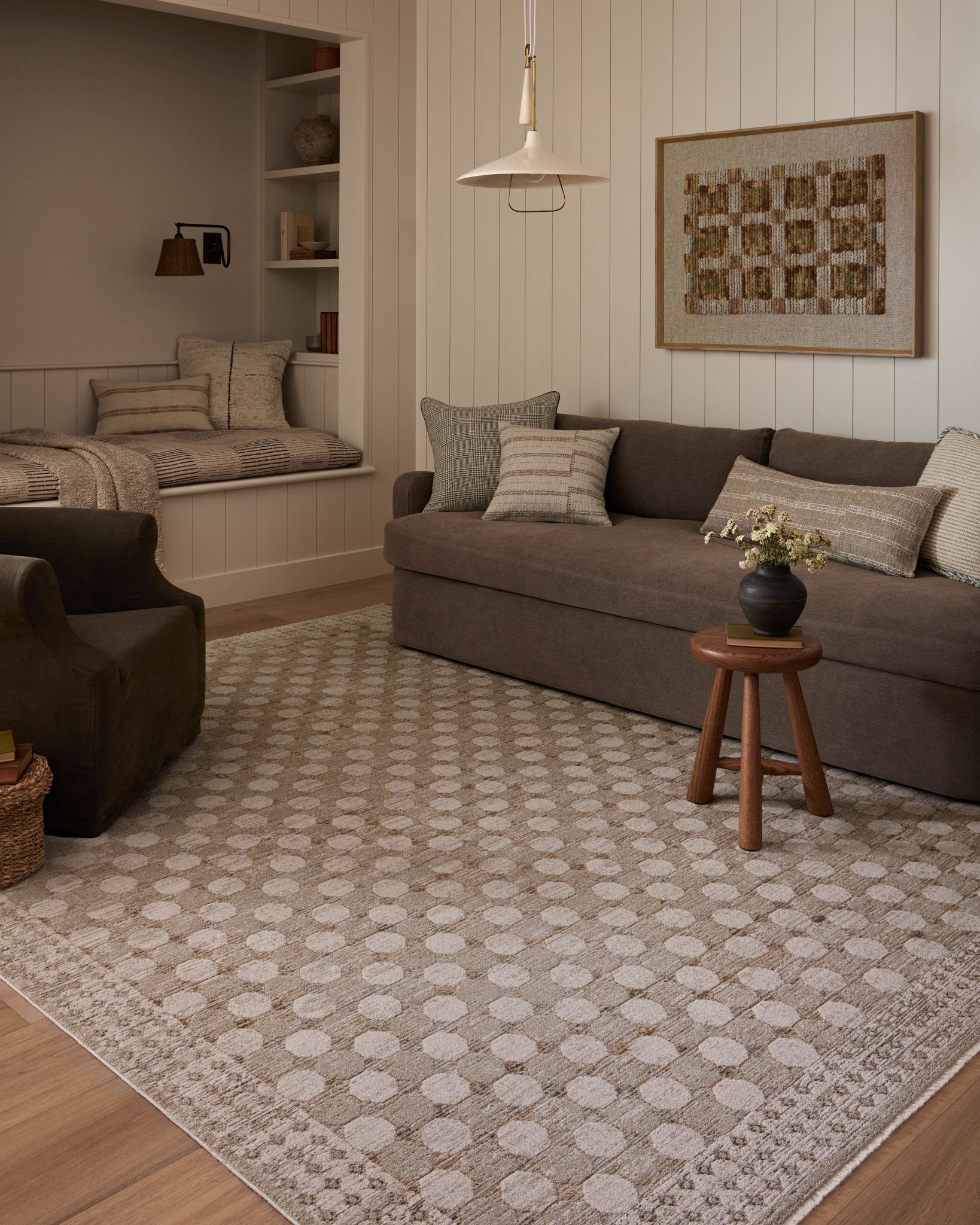 Amber Lewis x Loloi Mitzi Natural 13'' x 35'' Pillow Covery Only White Cliff Studio Throw Pillows