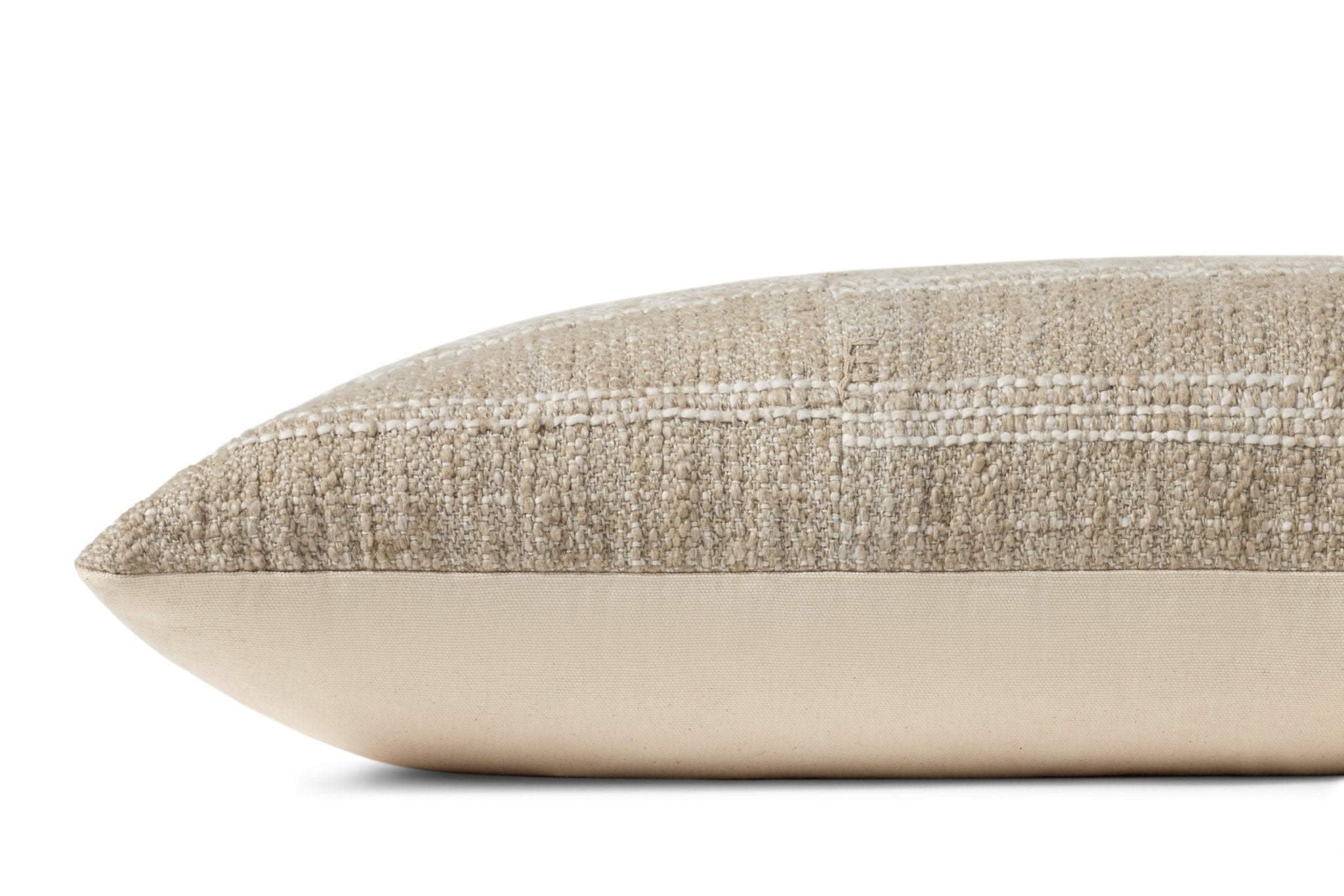 Amber Lewis x Loloi Mitzi Natural 13'' x 35'' Pillow Covery Only White Cliff Studio Throw Pillows