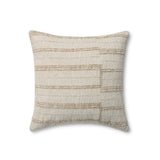 Amber Lewis x Loloi Mitzi Oatmeal 18'' x 18'' Pillow Covery Only White Cliff Studio Throw Pillows