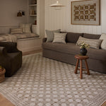 Amber Lewis x Loloi Mitzi Oatmeal 18'' x 18'' Pillow Covery Only White Cliff Studio Throw Pillows