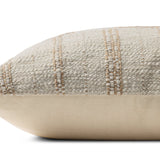 Amber Lewis x Loloi Mitzi Oatmeal 18'' x 18'' Pillow Covery Only White Cliff Studio Throw Pillows