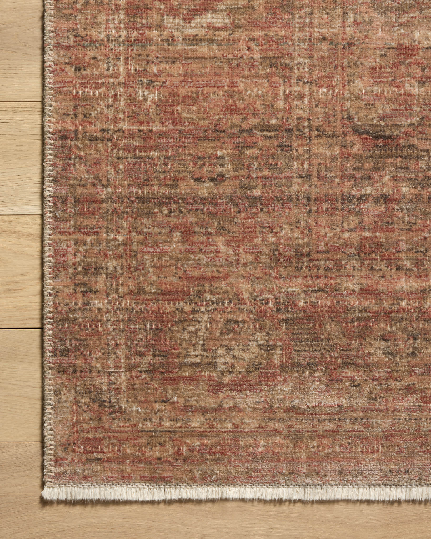 Amber Lewis x Loloi Molly Brick / Bark Rug White Cliff Studio Area Rugs