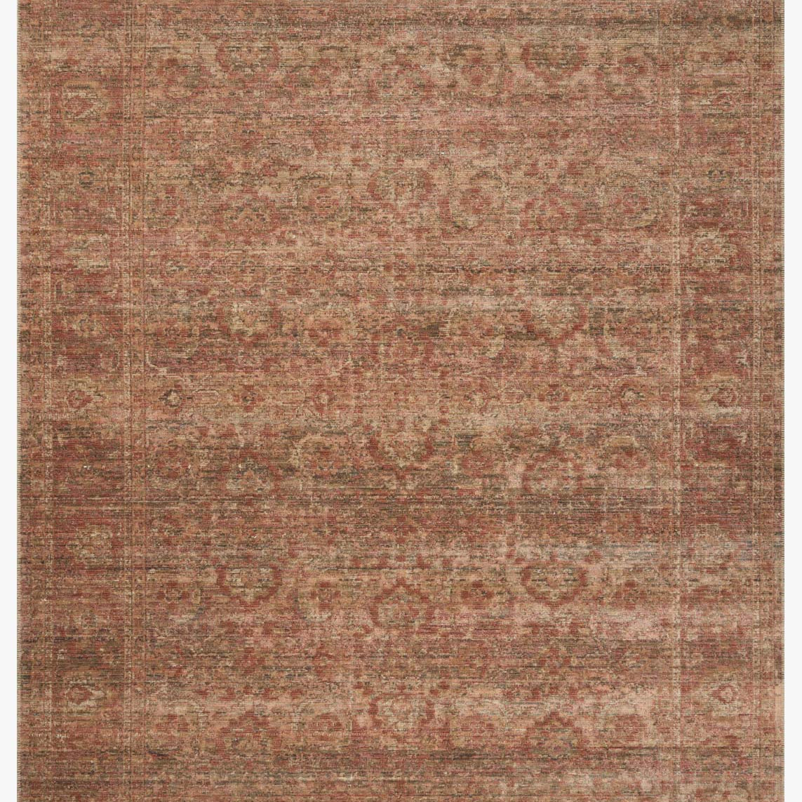 Amber Lewis x Loloi Molly Brick / Bark Rug White Cliff Studio Area Rugs
