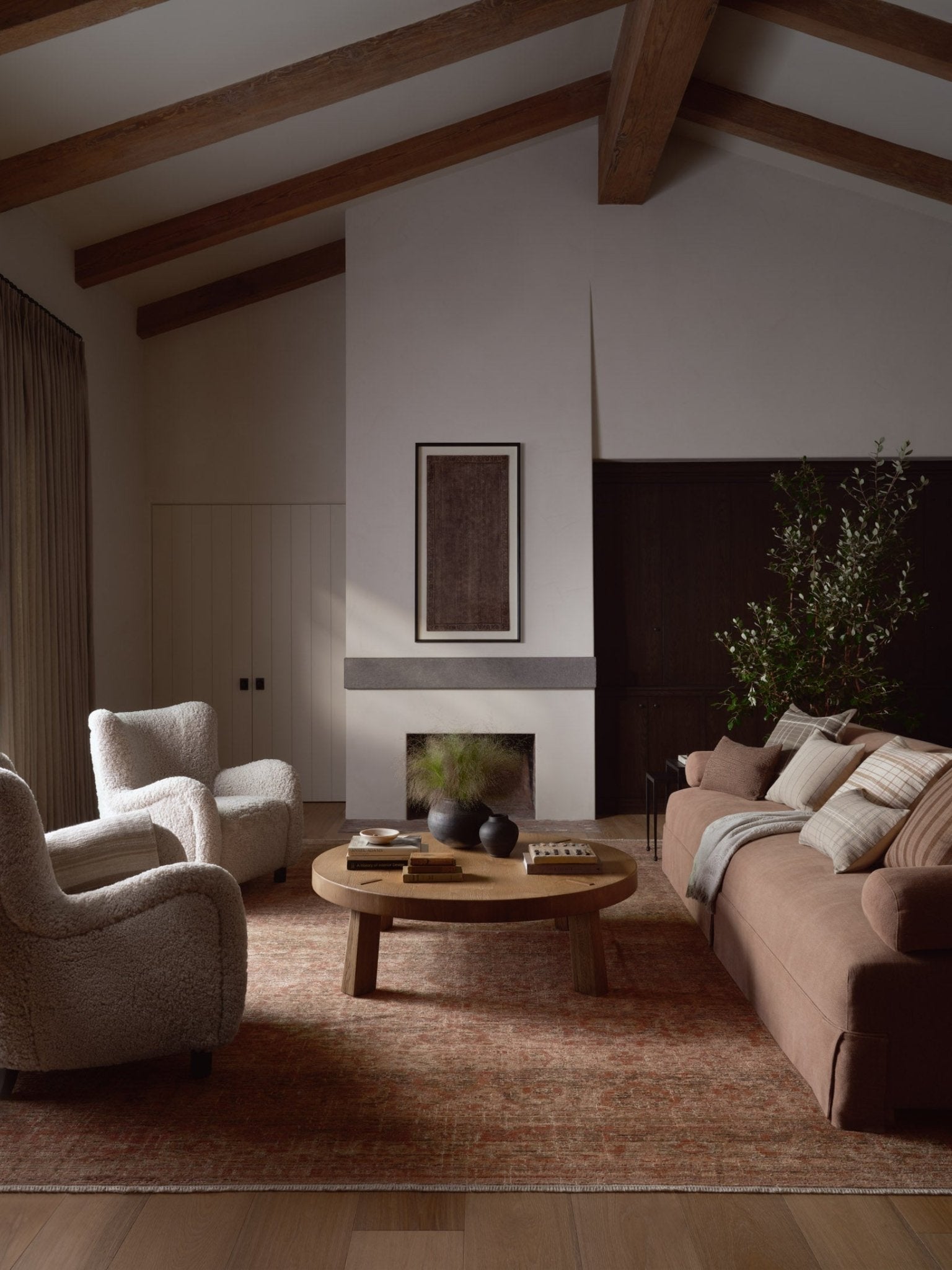Amber Lewis x Loloi Molly Brick / Bark Rug White Cliff Studio Area Rugs