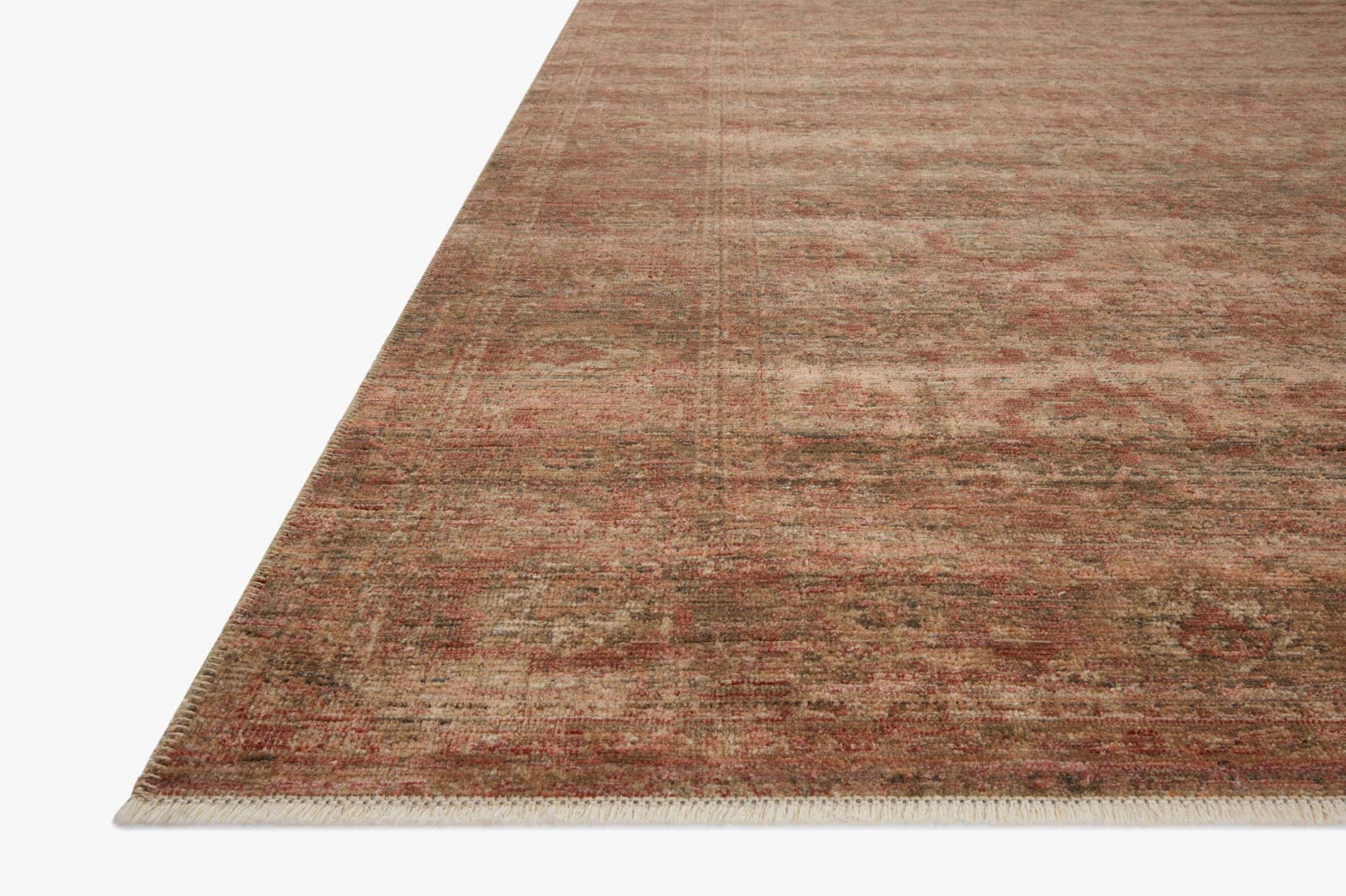 Amber Lewis x Loloi Molly Brick / Bark Rug White Cliff Studio Area Rugs