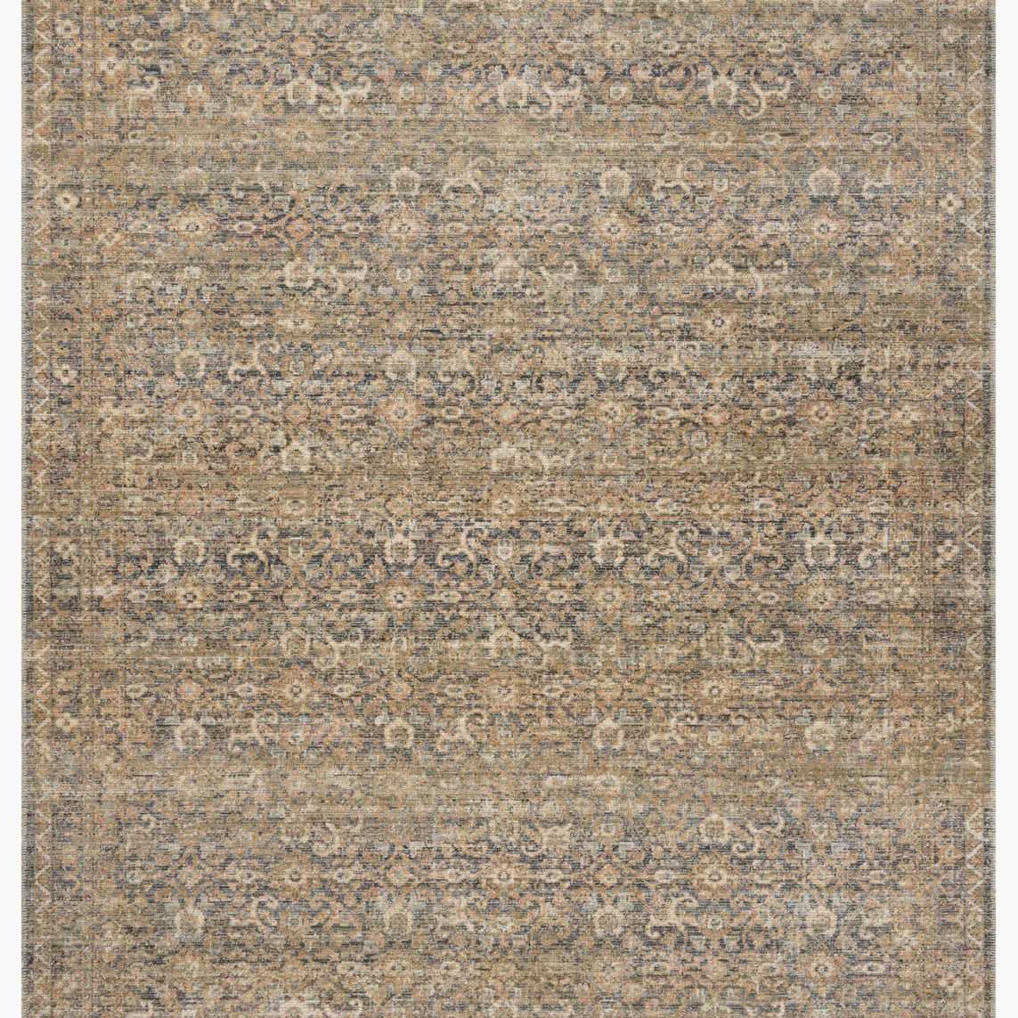 Amber Lewis x Loloi Molly Denim / Gold Rug White Cliff Studio Area Rugs