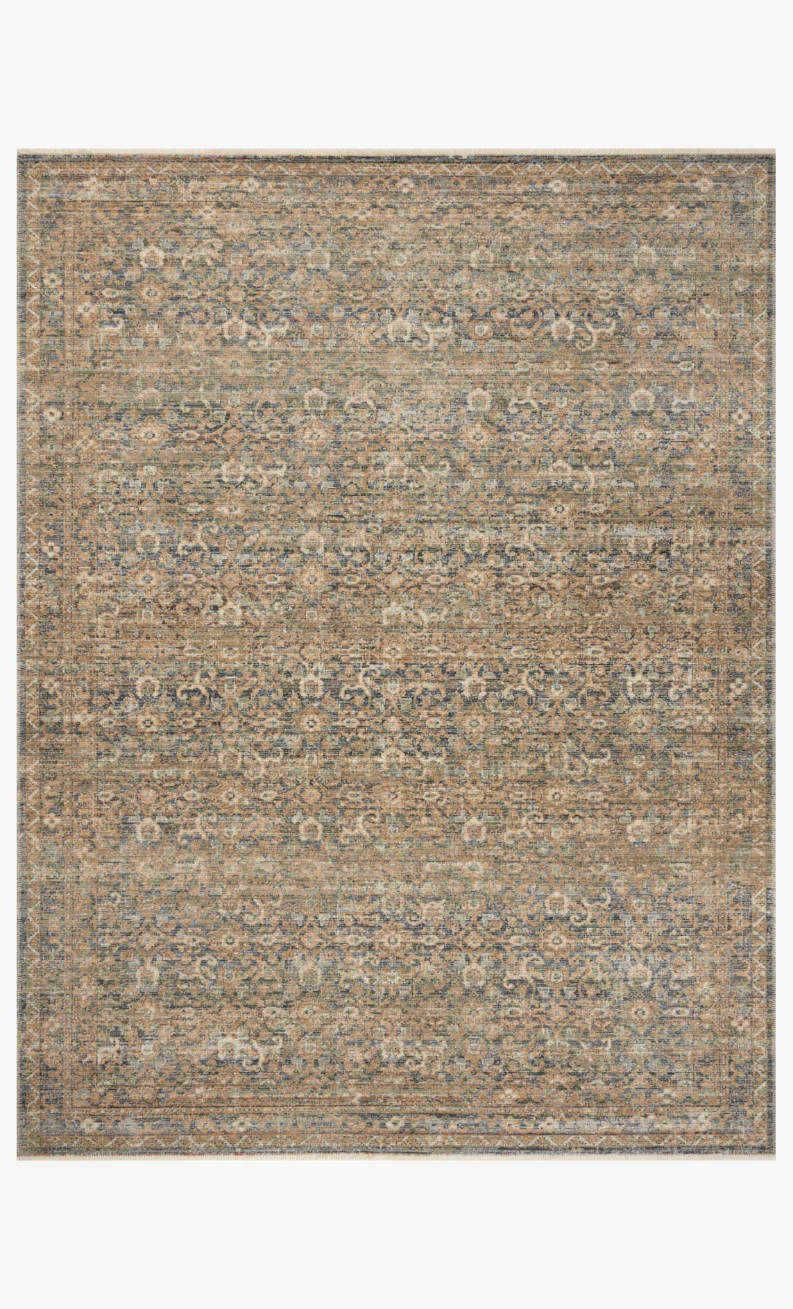 Amber Lewis x Loloi Molly Denim / Gold Rug White Cliff Studio Area Rugs