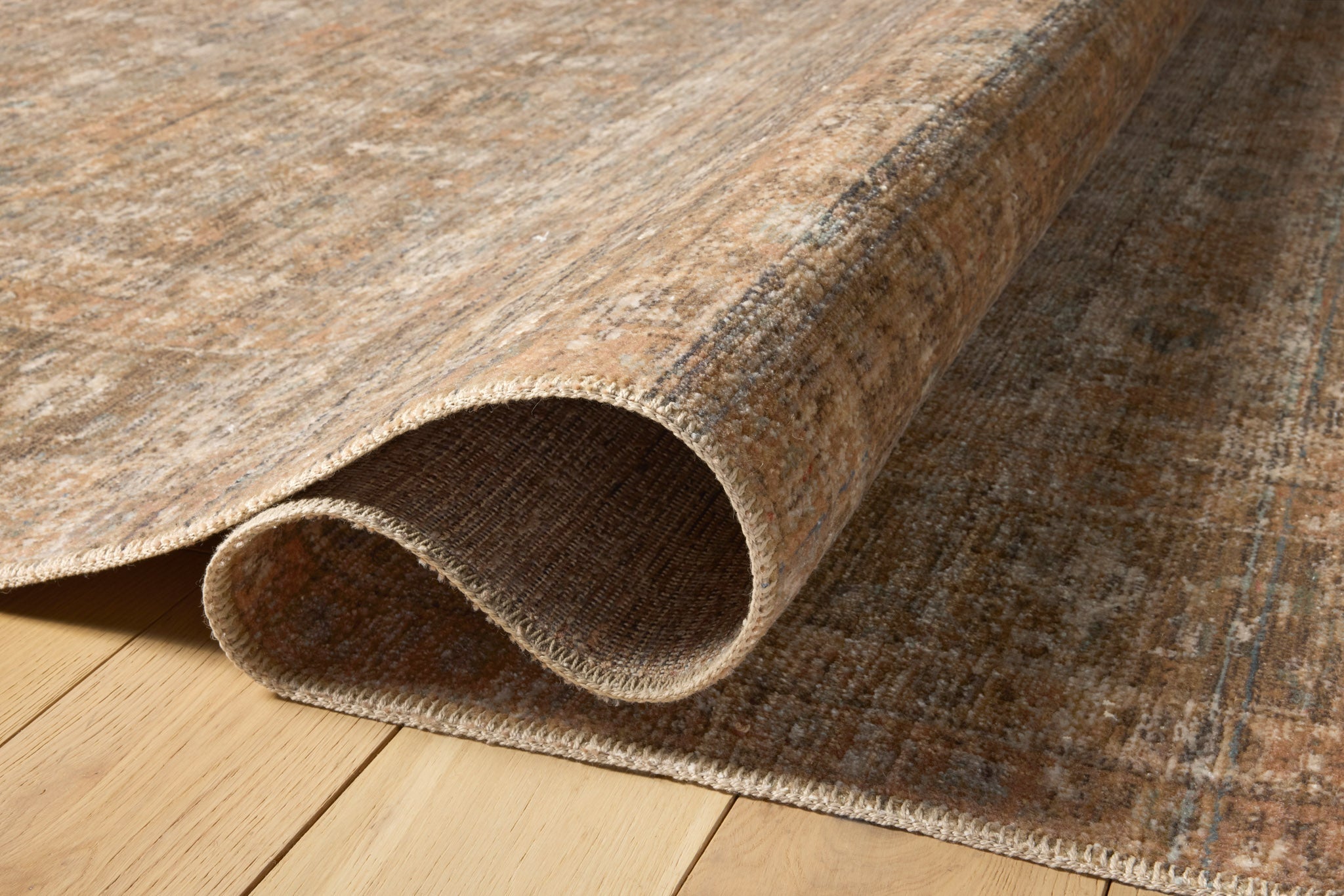 Amber Lewis x Loloi Molly Gold / Blue Rug White Cliff Studio Area Rugs