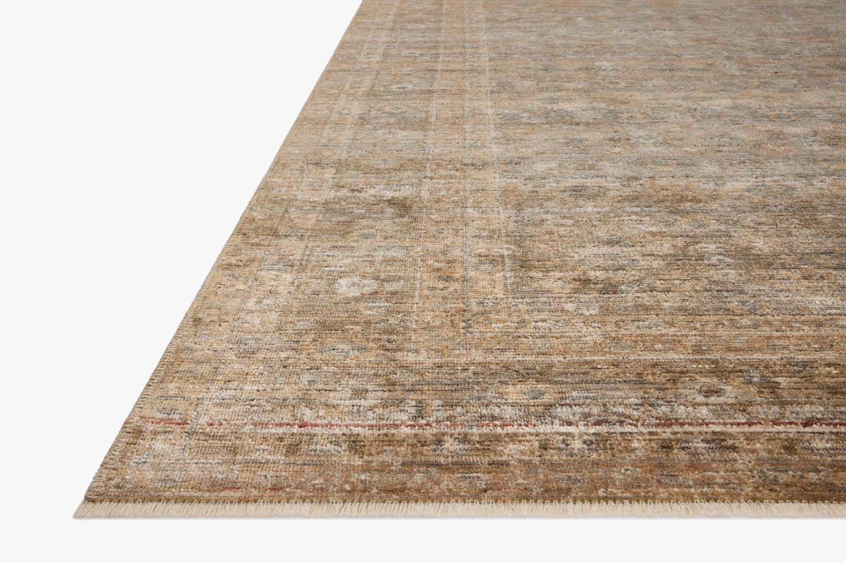 Amber Lewis x Loloi Molly Gold / Blue Rug White Cliff Studio Area Rugs
