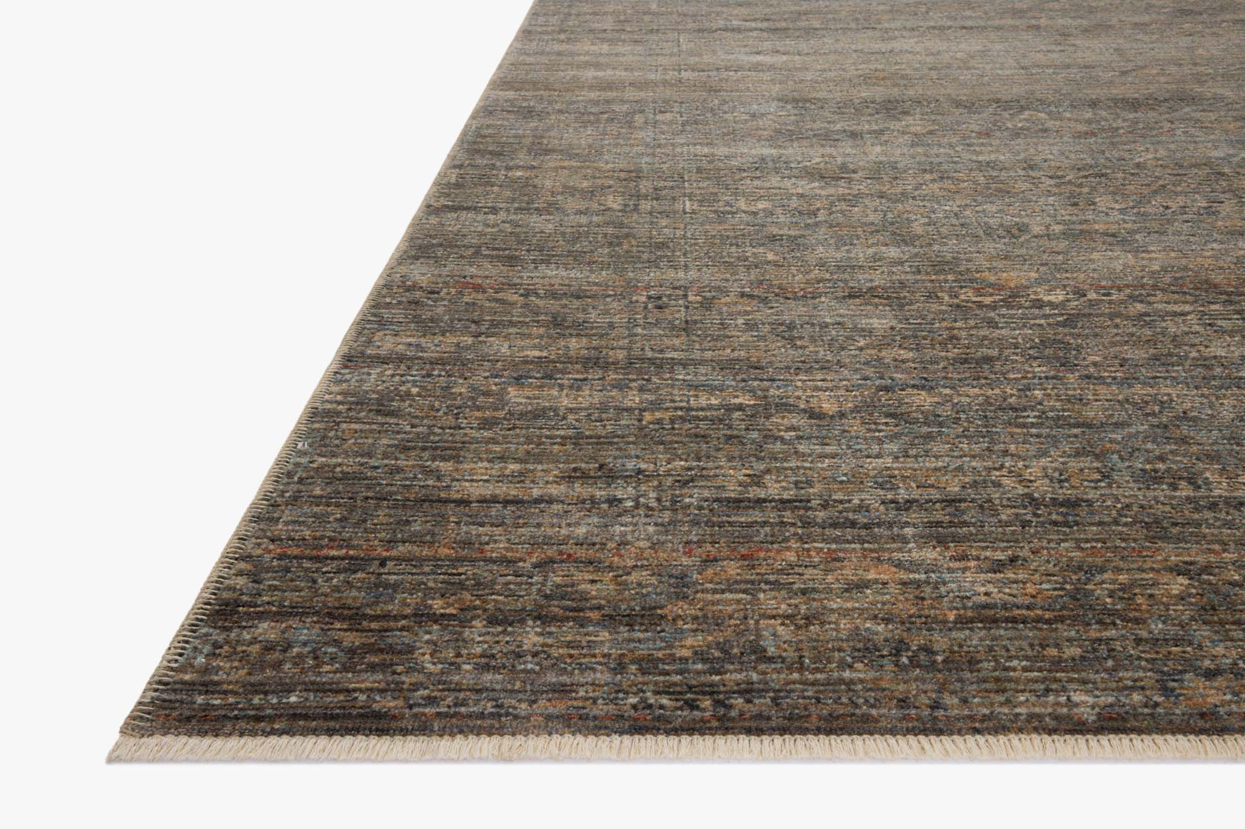 Amber Lewis x Loloi Molly Lagoon / Natural Rug White Cliff Studio Area Rugs