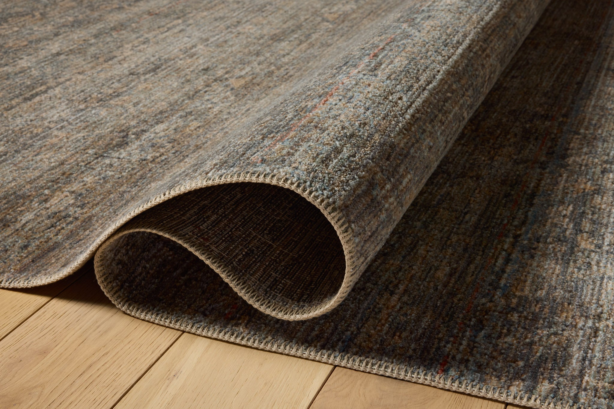 Amber Lewis x Loloi Molly Lagoon / Natural Rug White Cliff Studio Area Rugs