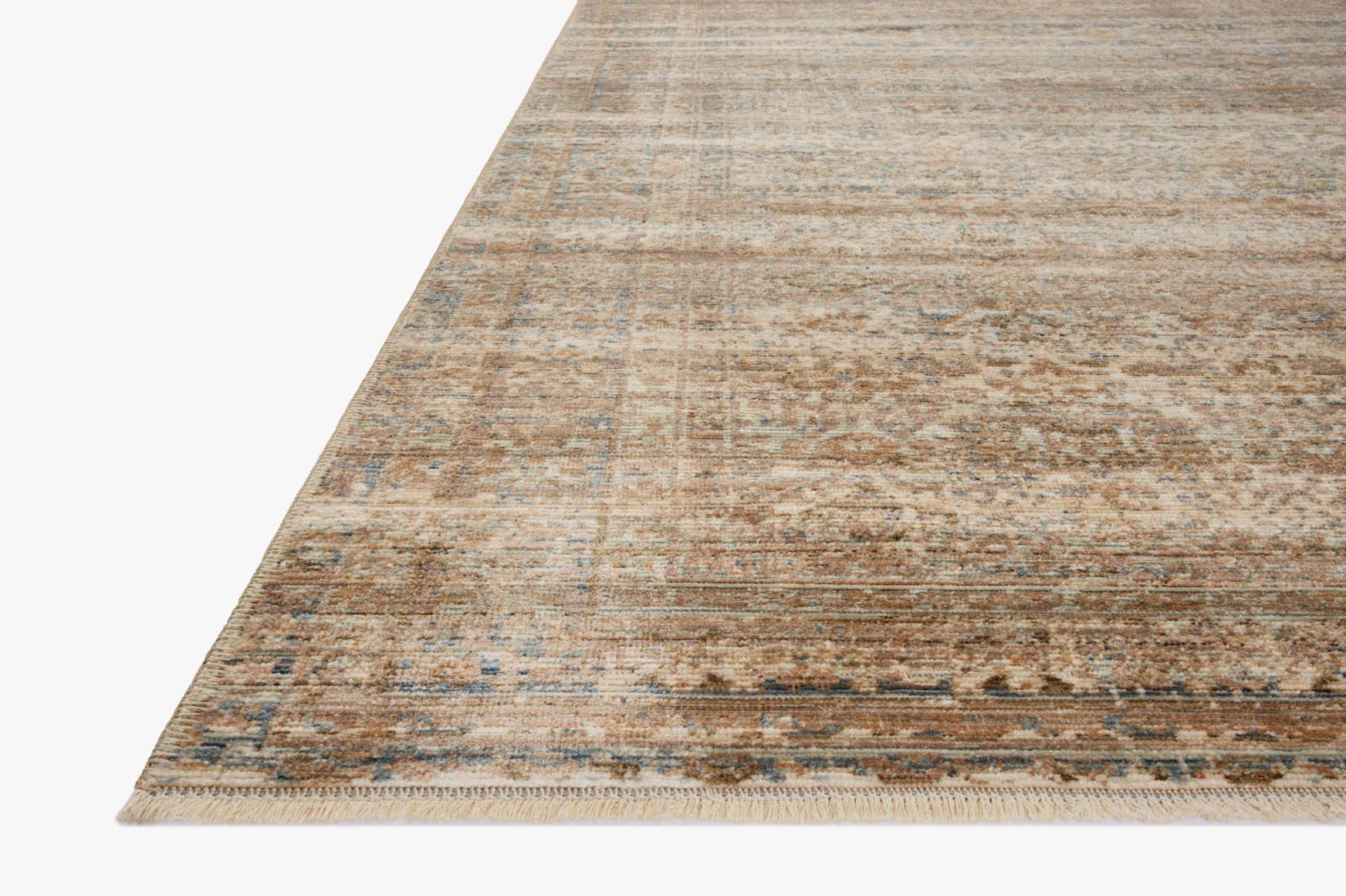 Amber Lewis x Loloi Molly Natural / Denim Rug White Cliff Studio Area Rugs
