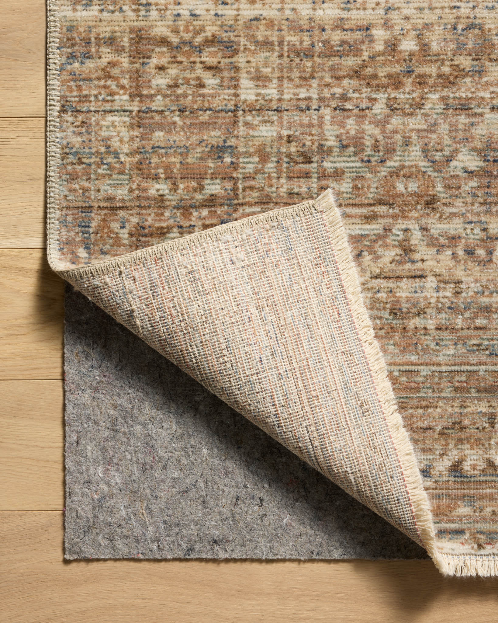 Amber Lewis x Loloi Molly Natural / Denim Rug White Cliff Studio Area Rugs