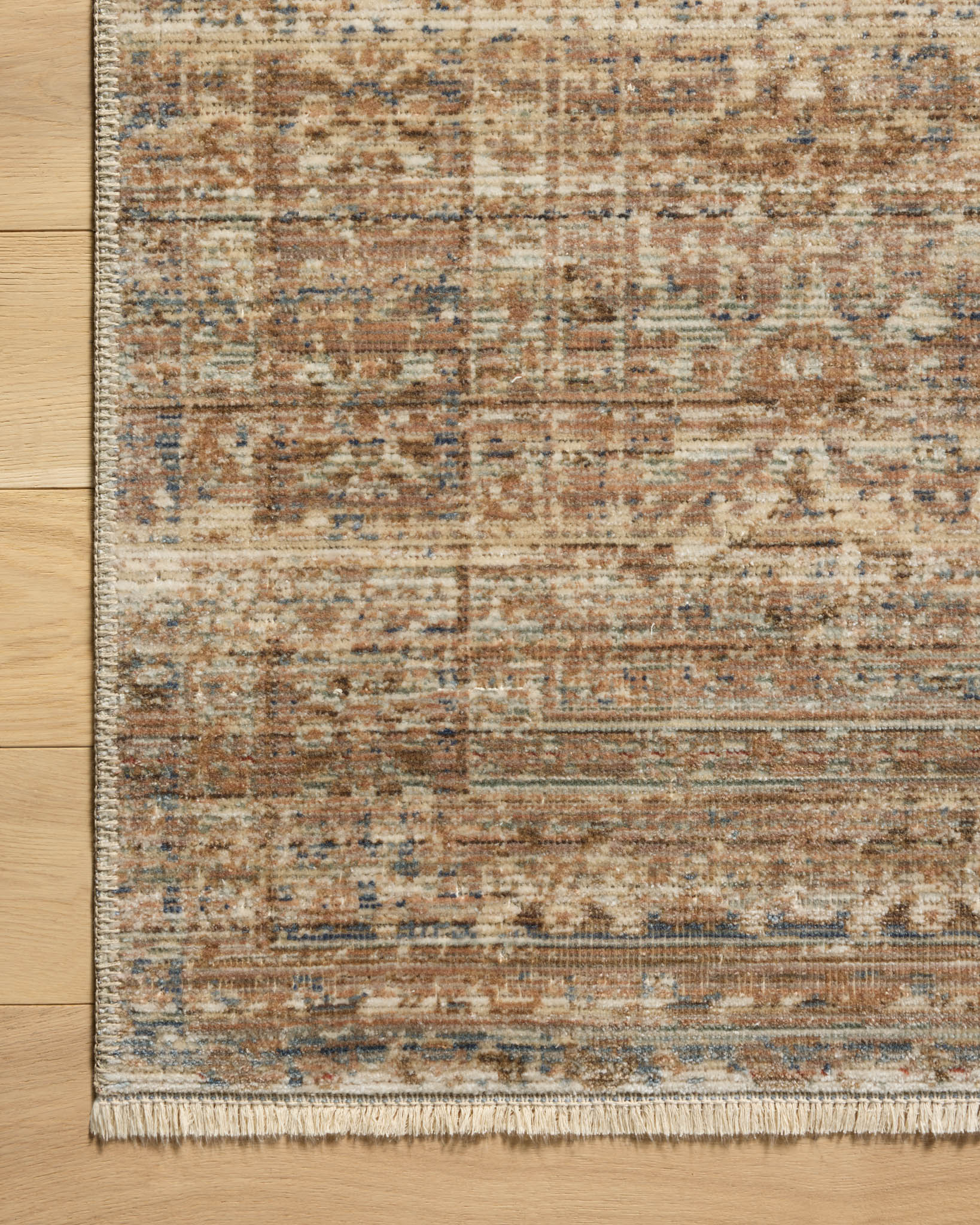 Amber Lewis x Loloi Molly Natural / Denim Rug White Cliff Studio Area Rugs