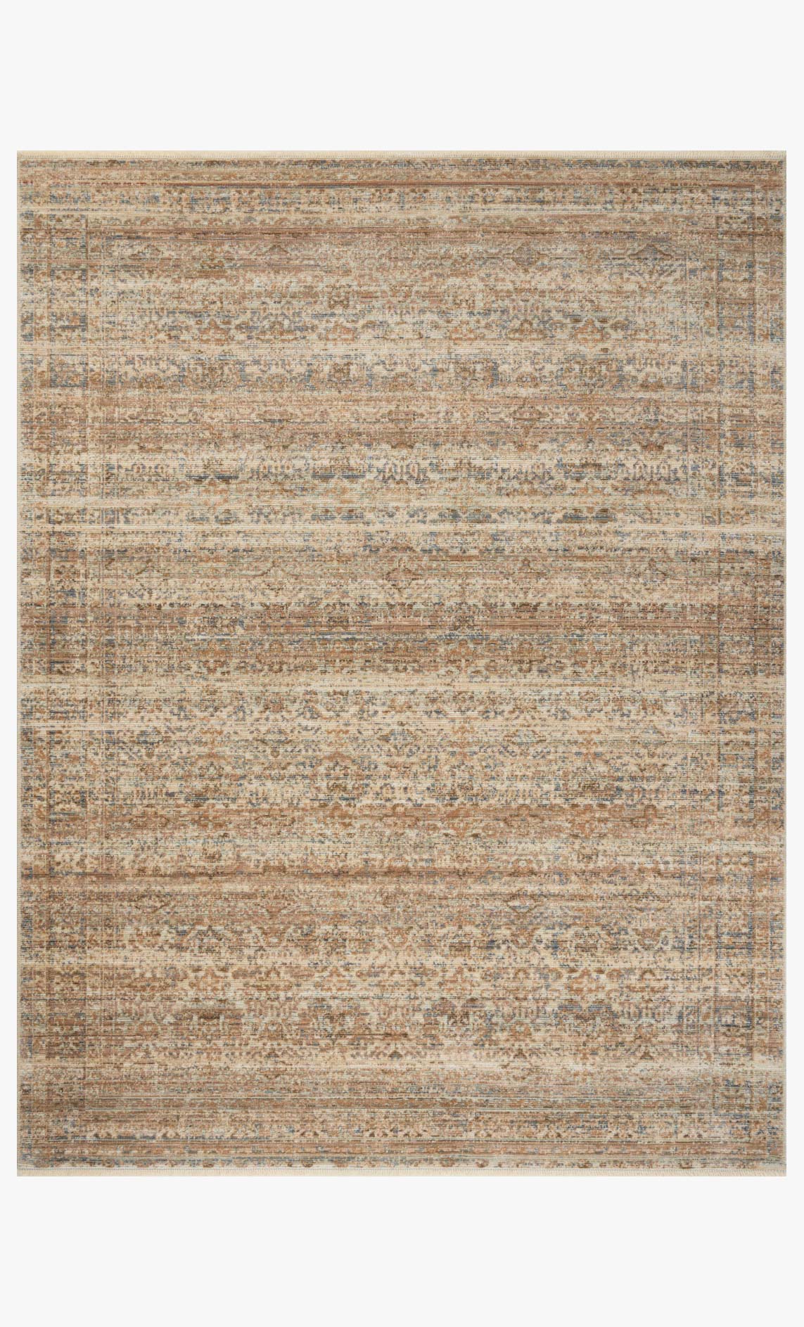 Amber Lewis x Loloi Molly Natural / Denim Rug White Cliff Studio Area Rugs