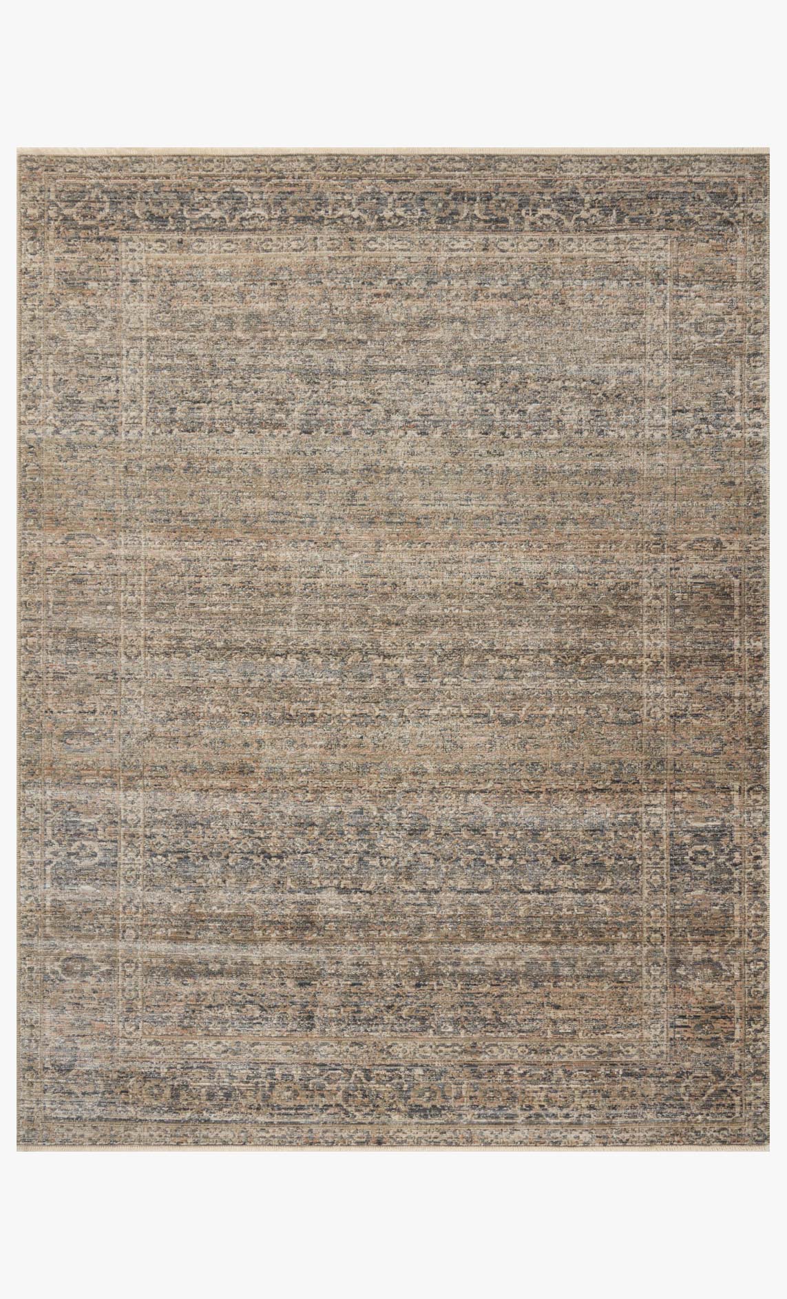 Amber Lewis x Loloi Molly Navy / Blush Rug White Cliff Studio Area Rugs
