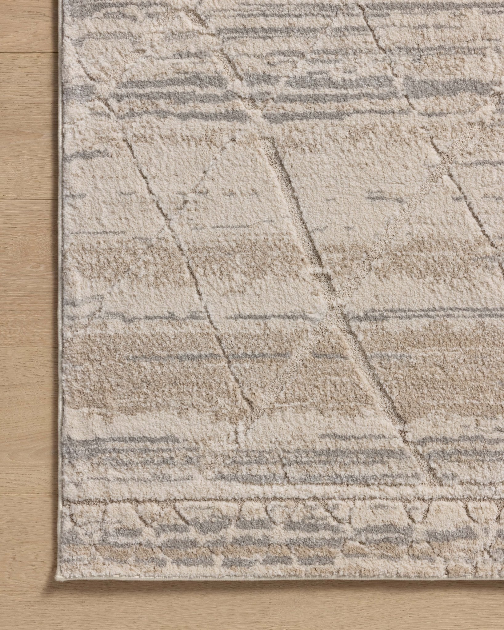 Amber Lewis x Loloi Monty Ivory / Natural 11' - 6" x 15' Area Rug White Cliff Studio Area Rugs