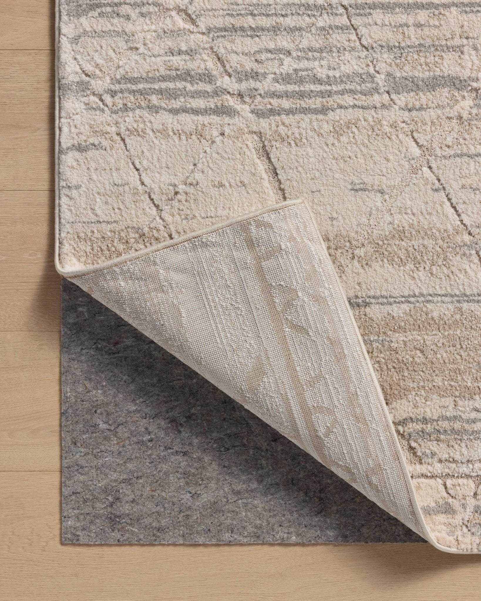 Amber Lewis x Loloi Monty Ivory / Natural 11' - 6" x 15' Area Rug White Cliff Studio Area Rugs