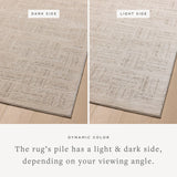 Amber Lewis x Loloi Monty Ivory / Taupe 11' - 6" x 15' Area Rug White Cliff Studio Area Rugs