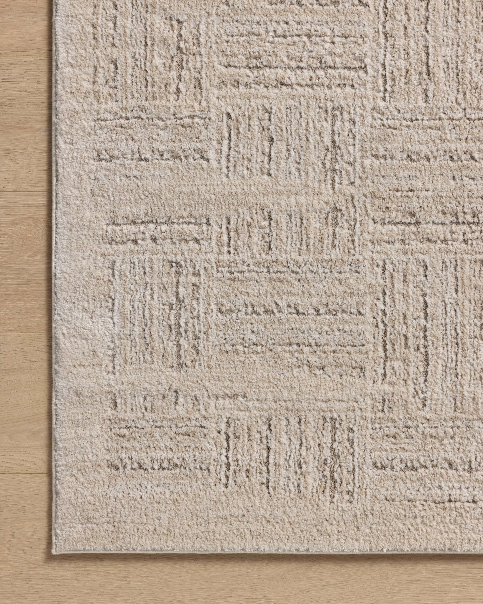 Amber Lewis x Loloi Monty Ivory / Taupe 11' - 6" x 15' Area Rug White Cliff Studio Area Rugs