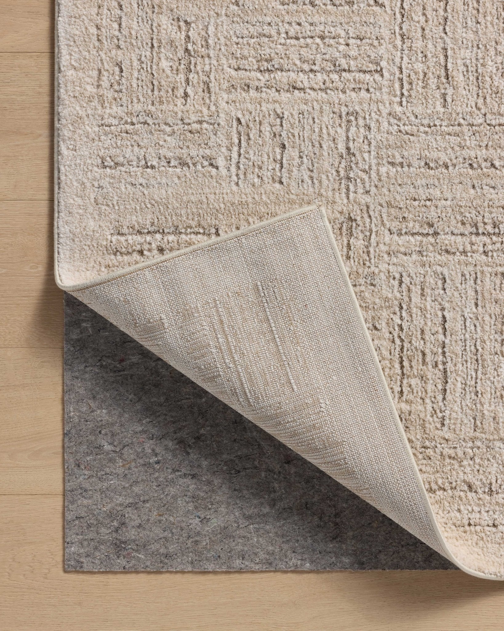 Amber Lewis x Loloi Monty Ivory / Taupe 11' - 6" x 15' Area Rug White Cliff Studio Area Rugs