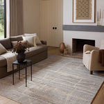 Amber Lewis x Loloi Monty Natural / Mist 11' - 6" x 15' Area Rug White Cliff Studio Area Rugs
