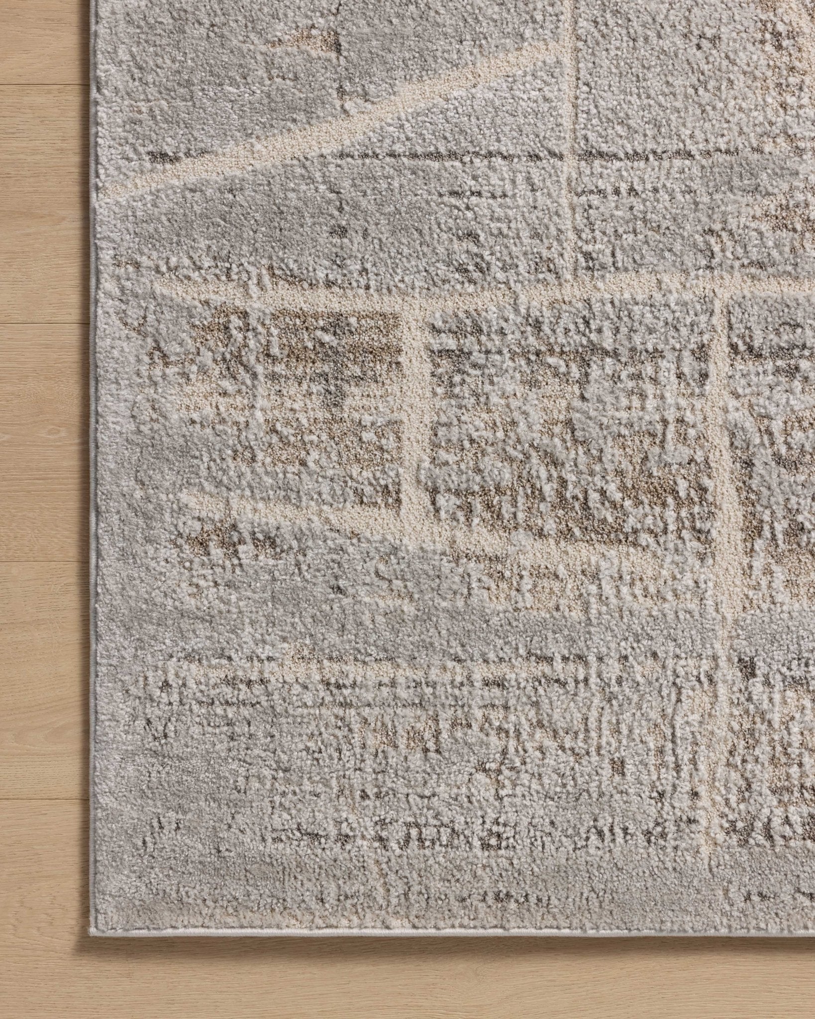 Amber Lewis x Loloi Monty Natural / Mist 11' - 6" x 15' Area Rug White Cliff Studio Area Rugs