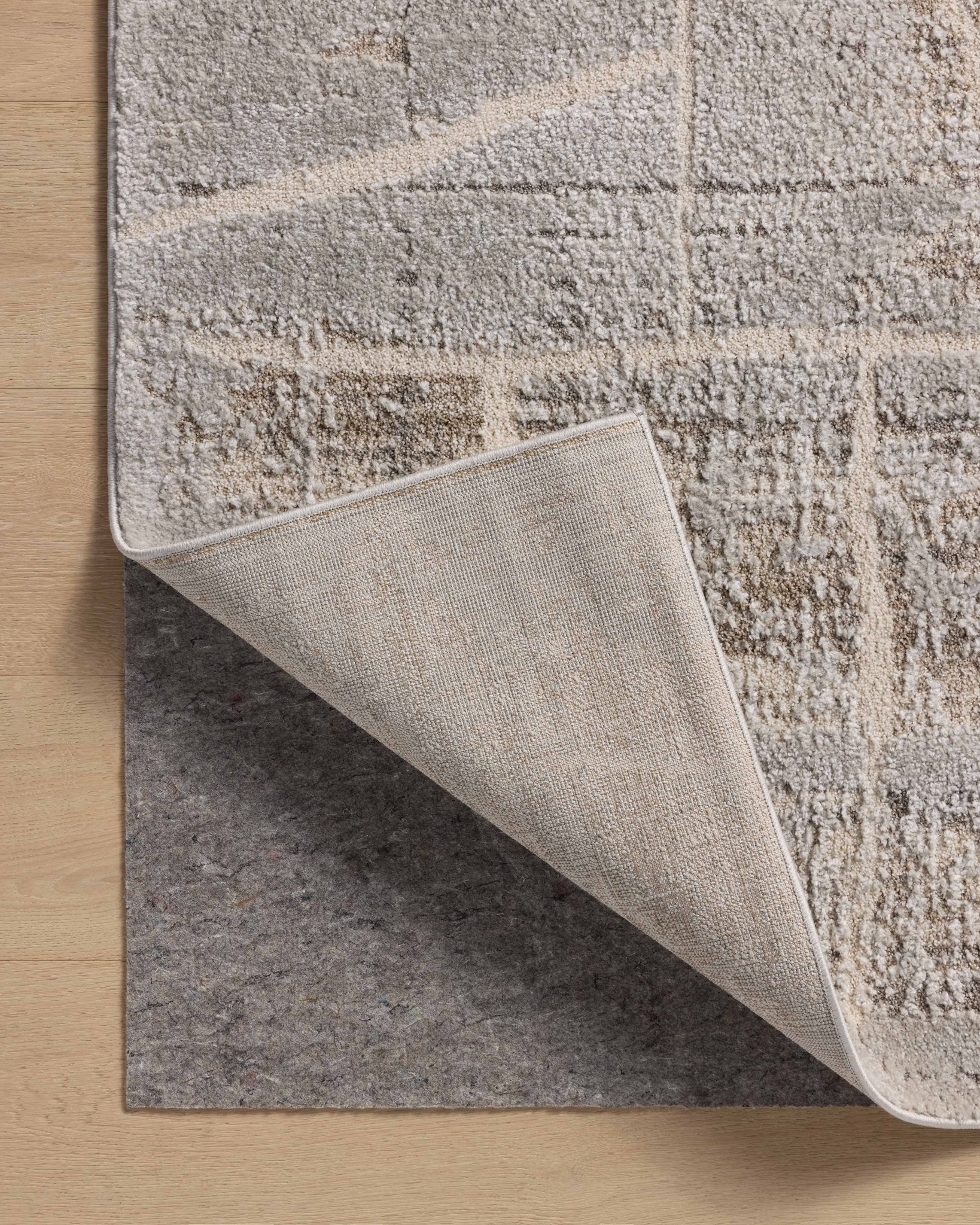Amber Lewis x Loloi Monty Natural / Mist 11' - 6" x 15' Area Rug White Cliff Studio Area Rugs