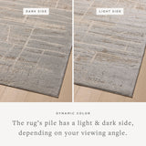 Amber Lewis x Loloi Monty Natural / Mist 11' - 6" x 15' Area Rug White Cliff Studio Area Rugs