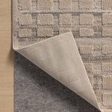 Amber Lewis x Loloi Monty Pebble / Beige 11' - 6" x 15' Area Rug White Cliff Studio Area Rugs