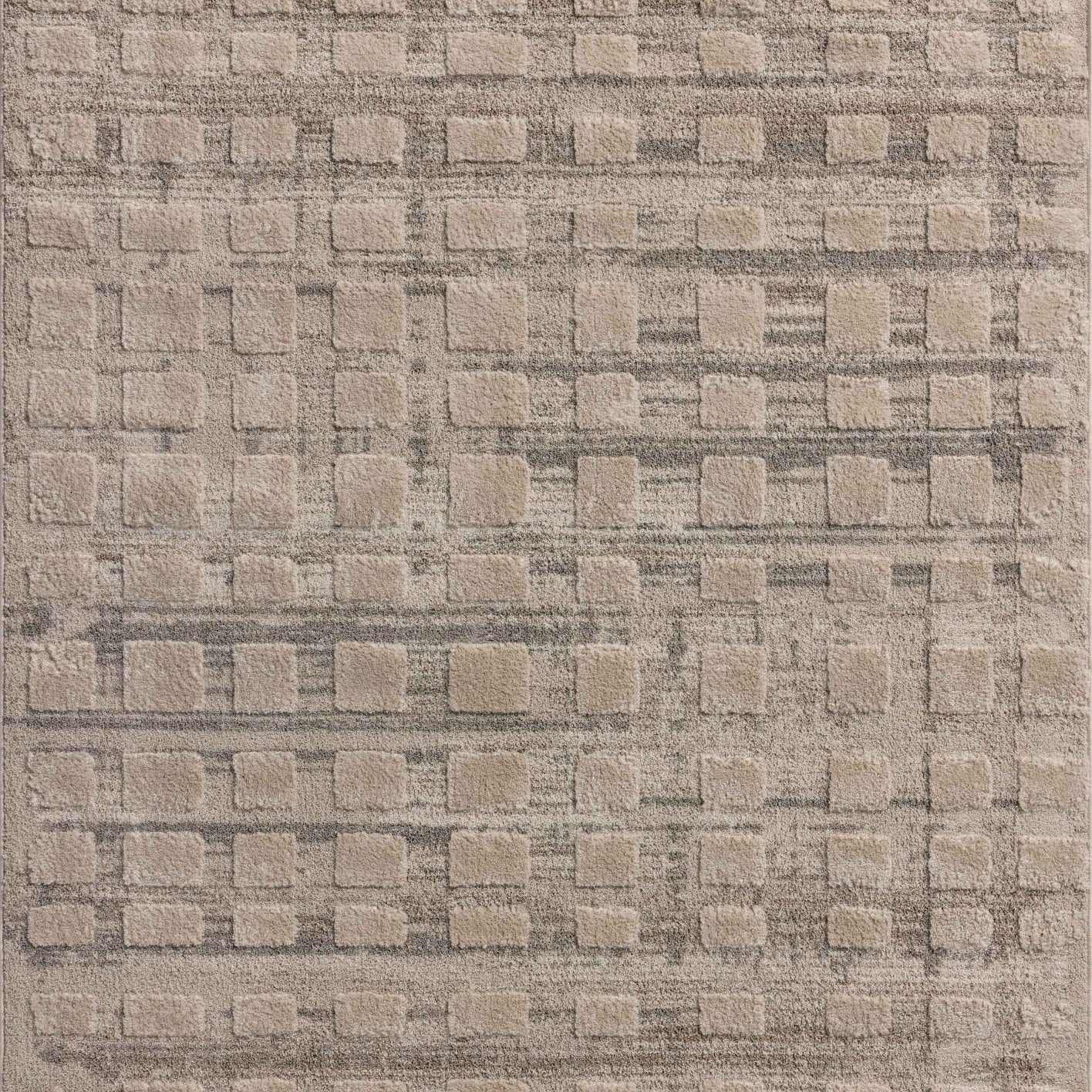 Amber Lewis x Loloi Monty Pebble / Beige 11' - 6" x 15' Area Rug White Cliff Studio Area Rugs