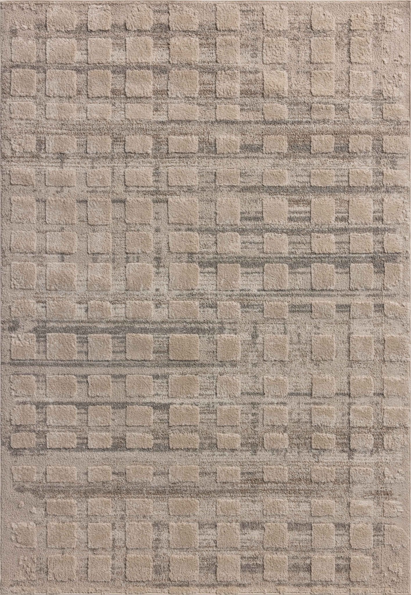 Amber Lewis x Loloi Monty Pebble / Beige 11' - 6" x 15' Area Rug White Cliff Studio Area Rugs