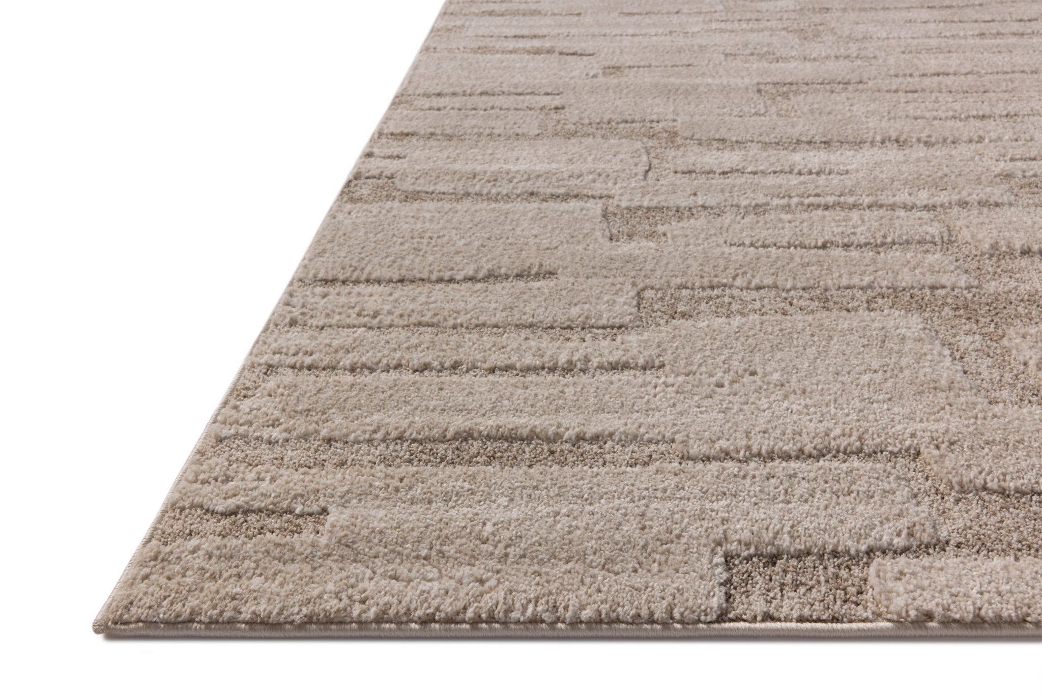 Amber Lewis x Loloi Monty Taupe / Beige 11' - 6" x 15' Area Rug White Cliff Studio Area Rugs