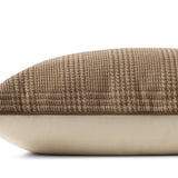 Amber Lewis x Loloi Navarro Brown 13'' x 21'' Pillow Covery Only White Cliff Studio Throw Pillows