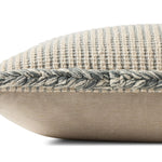 Amber Lewis x Loloi Oroville Natural / Blue 18'' x 18'' Pillow Covery Only White Cliff Studio Throw Pillows