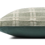 Amber Lewis x Loloi PAL0004 Green 22" x 22" Cover Only Pillow White Cliff Studio Throw Pillows