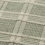 Amber Lewis x Loloi PAL0004 Green 22" x 22" Cover Only Pillow White Cliff Studio Throw Pillows