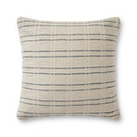 Amber Lewis x Loloi PAL0006 Cream / Blue 22" x 22" Cover Only Pillow
