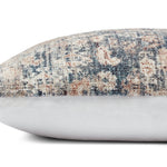 Amber Lewis x Loloi PAL0012 Denim / Natural 13" x 35" Cover Only Pillow White Cliff Studio Throw Pillows