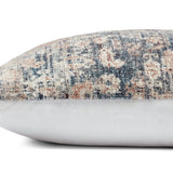 Amber Lewis x Loloi PAL0012 Denim / Natural 13" x 35" Cover Only Pillow White Cliff Studio Throw Pillows